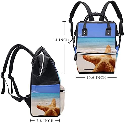 VBFOFBV bebek bezi çantası Sırt Çantası, Çok Fonksiyonlu Taşınabilir Seyahat Çantaları Kadın Erkek, Denizyıldızı Plaj Yaz