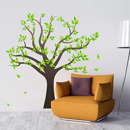 RW-1080 3D Yeşil Ağaç duvar çıkartmaları Aile Fotoğraf Ağacı Duvar Çıkartması Çıkarılabilir Kabuğu ve Sopa DIY Sanat Duvar