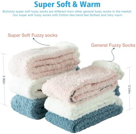 Bulinlulu Bulanık Çorap Sapları ile Kadınlar için, Sıcak Bulanık Çorap Uyku Rahat çorap Kış Yumuşak Kabarık Çorap kadınlar