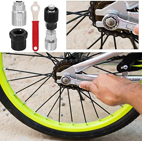 BESPORTBLE Minibike 3sets3pcs Çektirme Bisiklet Krank Bisiklet Malzemeleri Anahtarı Braketi Freewheel Bakım Mini Alt Taşınabilir